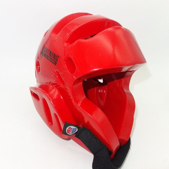 NEW ProForce Lightning Sparring Protective Head Guard Headgear RED Child Size - Picture 3 of 7